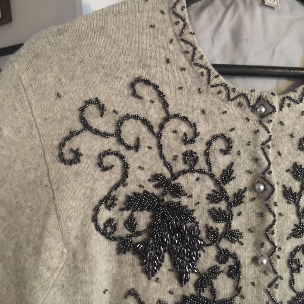 Vintage Beaded Cardigan - Picture 3 of 16